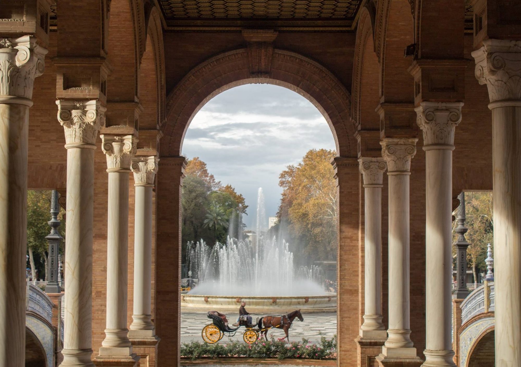 Visitas Guiadas rutas tours guiados Sevilla de Película Plaza de España Parque Maria Luisa